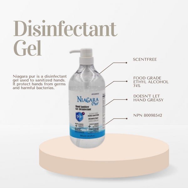 Gel Désinfectant Niagara - Sans Fragrance - BTL/950ml