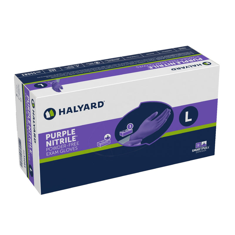 Gants de nitrile pour examen 9'' Halyard Purple 5.9mil (100/boite)